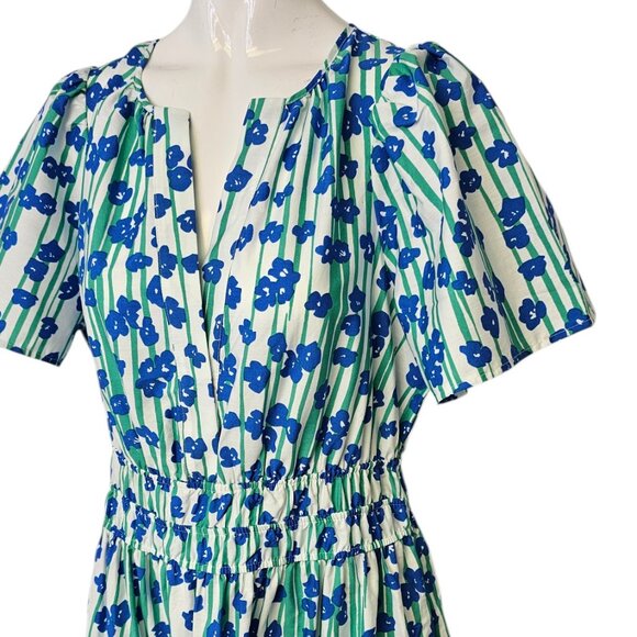 Anthropologie The Somerset Maxi Dress, Short Sleeve, Smocked, Tiered, Floral, L - Picture 5 of 7